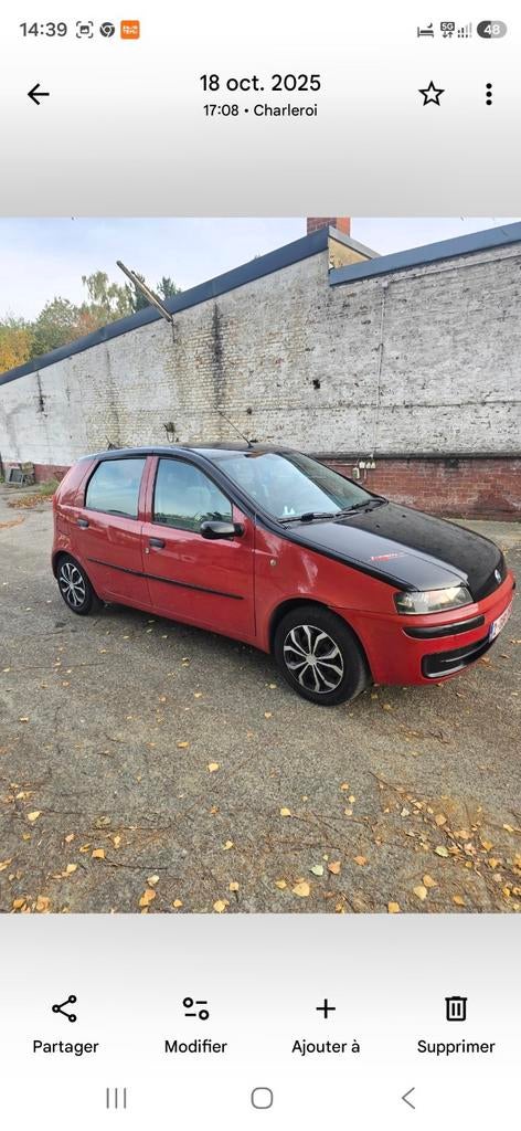 Fiat punto 120o essence .2002., Enlèvement