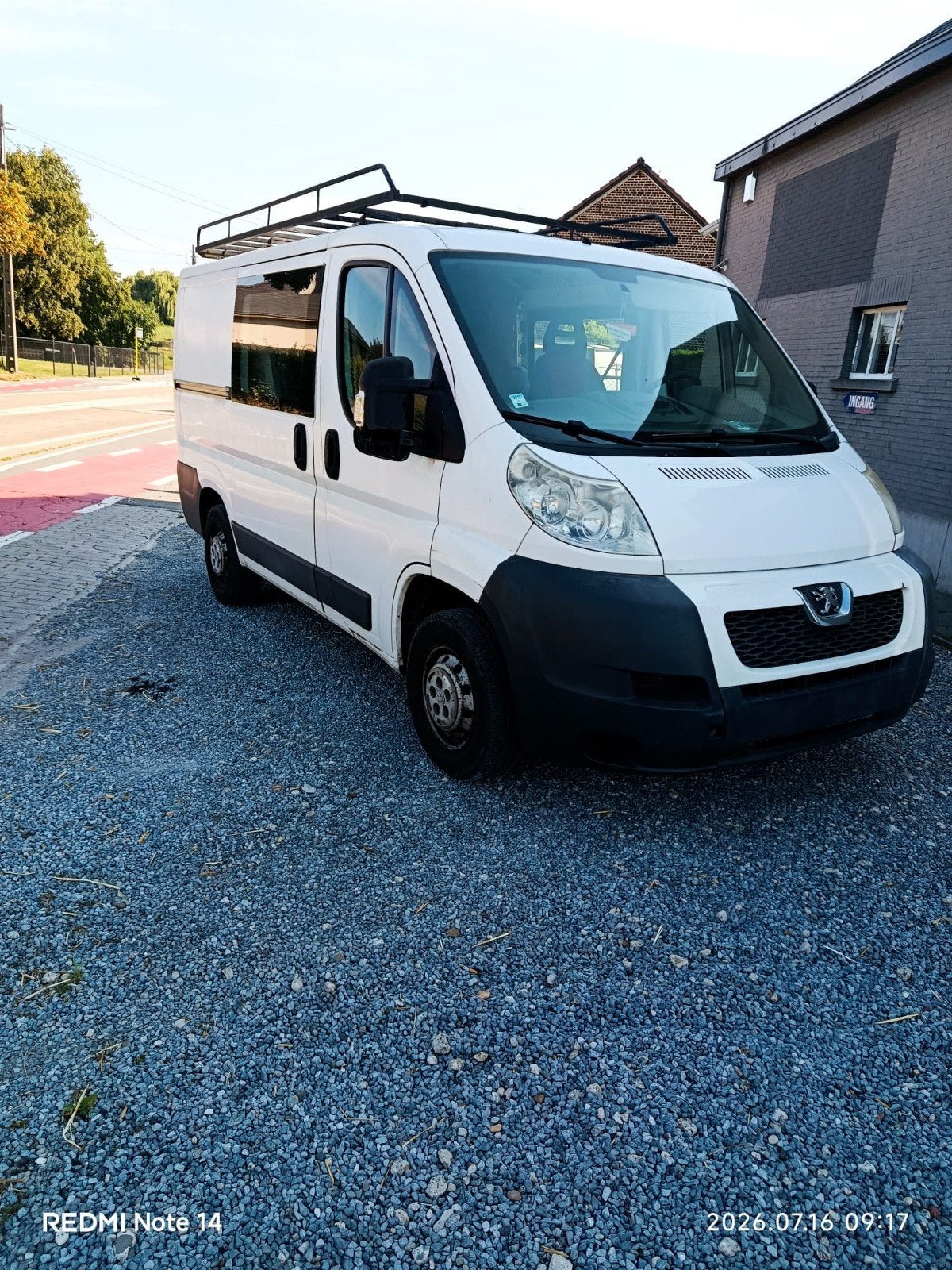 Peugeot Boxer Dubbele Cabine – 6 Plaatsen – Airco, Auto's, Bestelwagens en Lichte vracht, Bedrijf, Airconditioning, Te koop, Peugeot