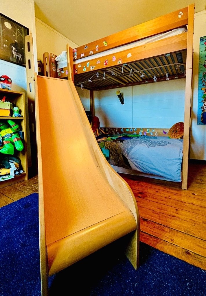 Stapelbed met glijbaan, Ophalen, Gebruikt, Stapelbed