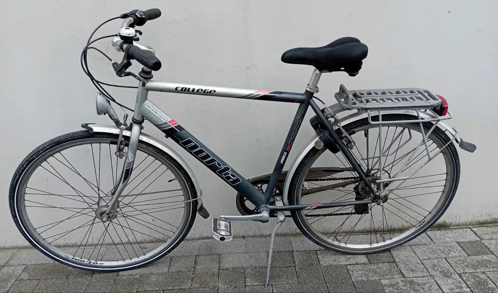 Herenfiets kotfiets Norta College 28inch framemaat 54cm 7v🚴, Gebruikt, Velgrem, 53 tot 57 cm, Ophalen