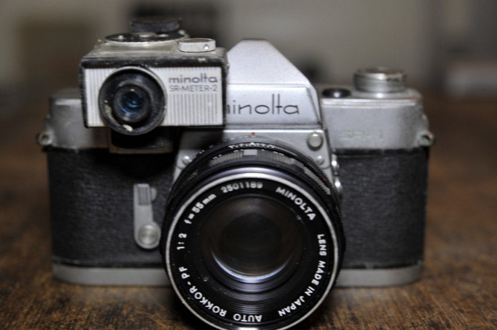 Minolta Sr-1, Audio, Tv en Foto, Fotocamera's Analoog, Ophalen of Verzenden, Niet werkend, Spiegelreflex, Minolta