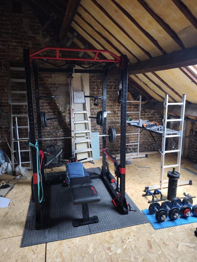 Rack de muscu domyos 900 + barres dips, Enlèvement, Comme neuf, Autres types