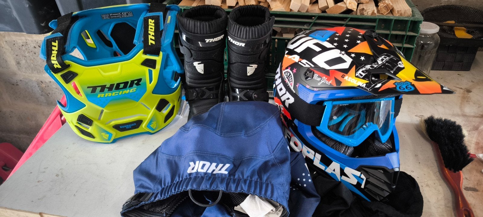 équipements moto enfant, Seconde main, Thor, Enlèvement, Gants