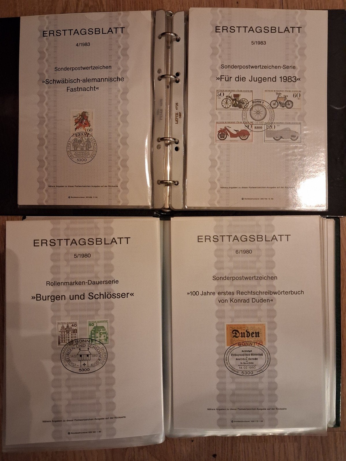 kaften voor postzegels, Ophalen, Met stempel, Gestempeld, Gestempeld
