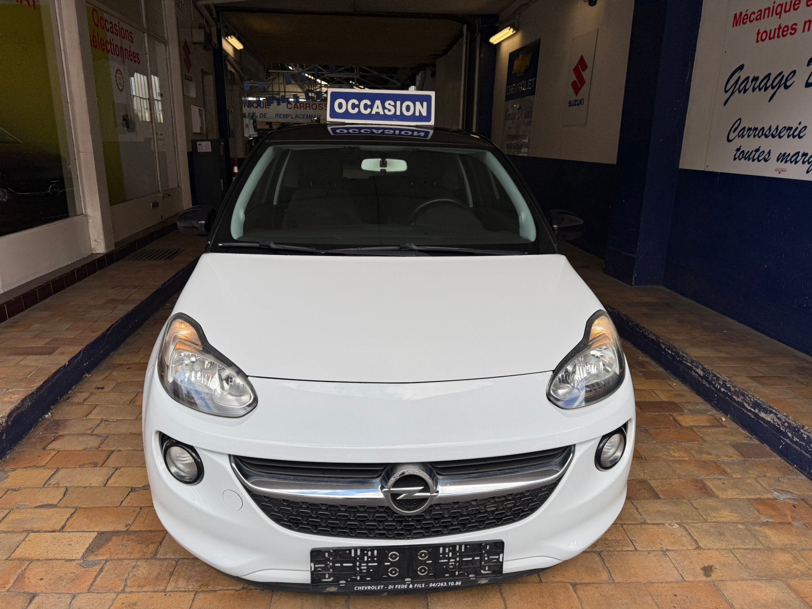 Opel Adam 2015 1.2i bi-ton 2015 airco 87.669 km, Electronic Stability Program (ESP), Euro 5, Entreprise, Garantie prolongée