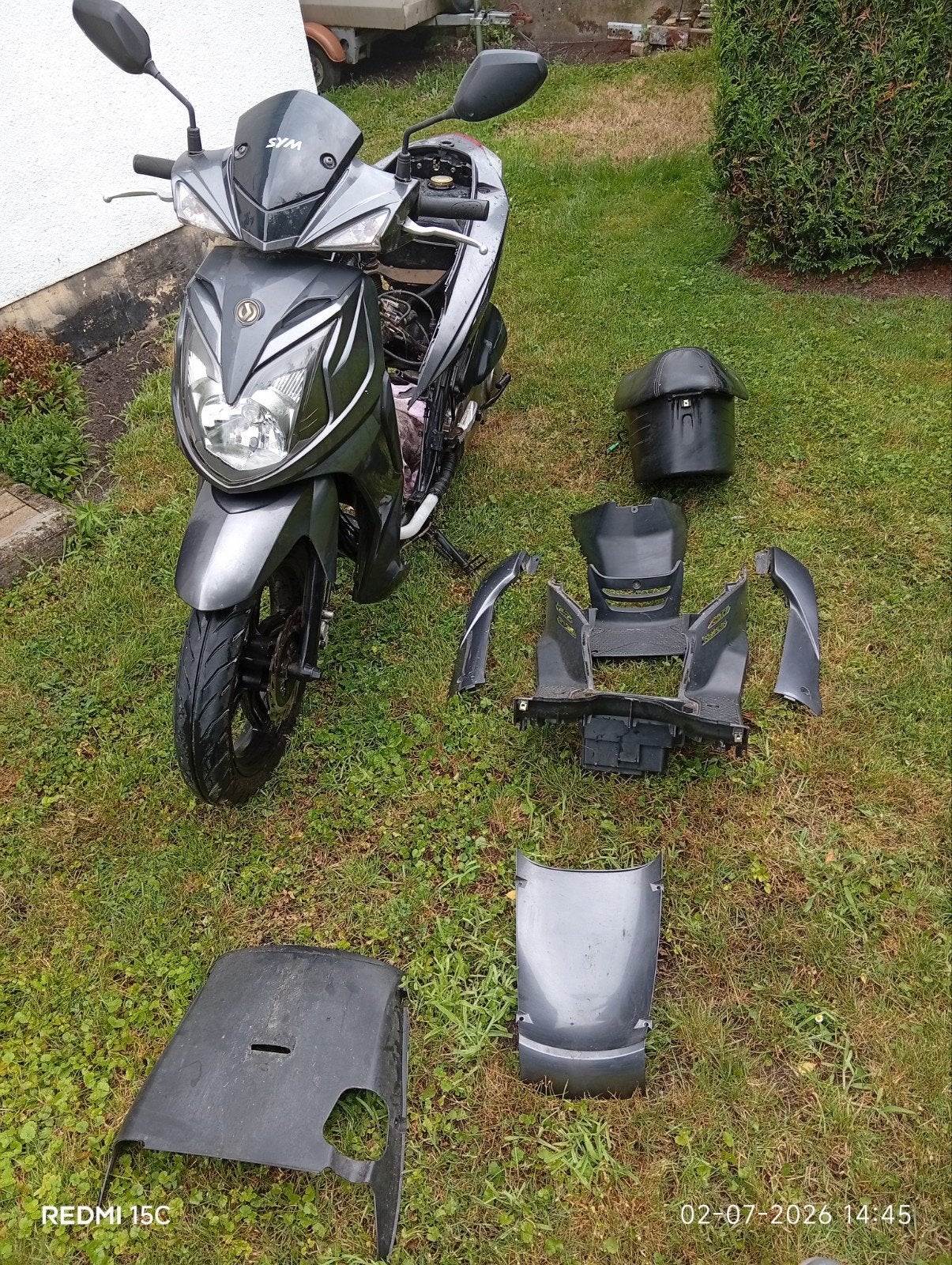 Sym symphony sr125, Motoren, Ophalen