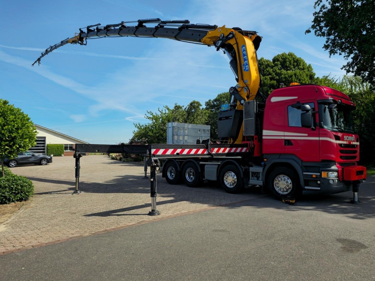 Scania R490 EFFER 175TM.FLYJIB/WINCH!44MET LONGARM!EURO6!49M, Cuir, Achat, Euro 6, Autres couleurs