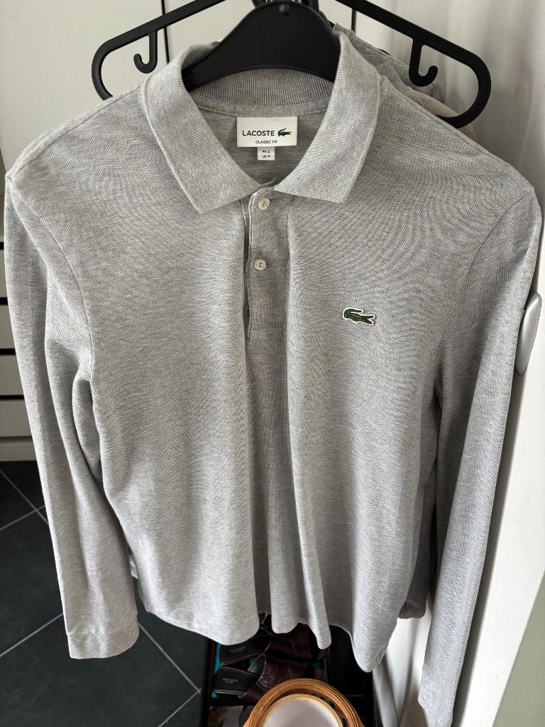 Lacoste longsleeve polo, Kleding | Heren, Polo's, Ophalen, Maat 48/50 (M), Lacoste, Nieuw