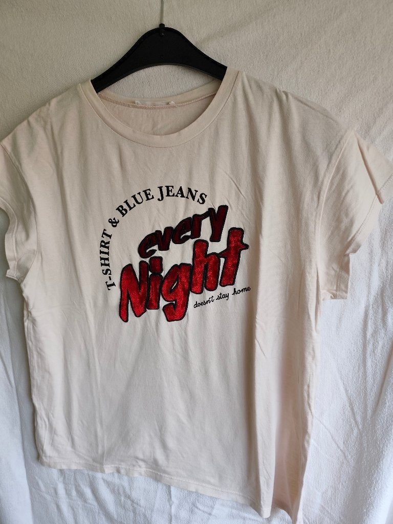 Tee-shirt "Mango" Taille S., Ophalen, Mango, Beige, Zo goed als nieuw