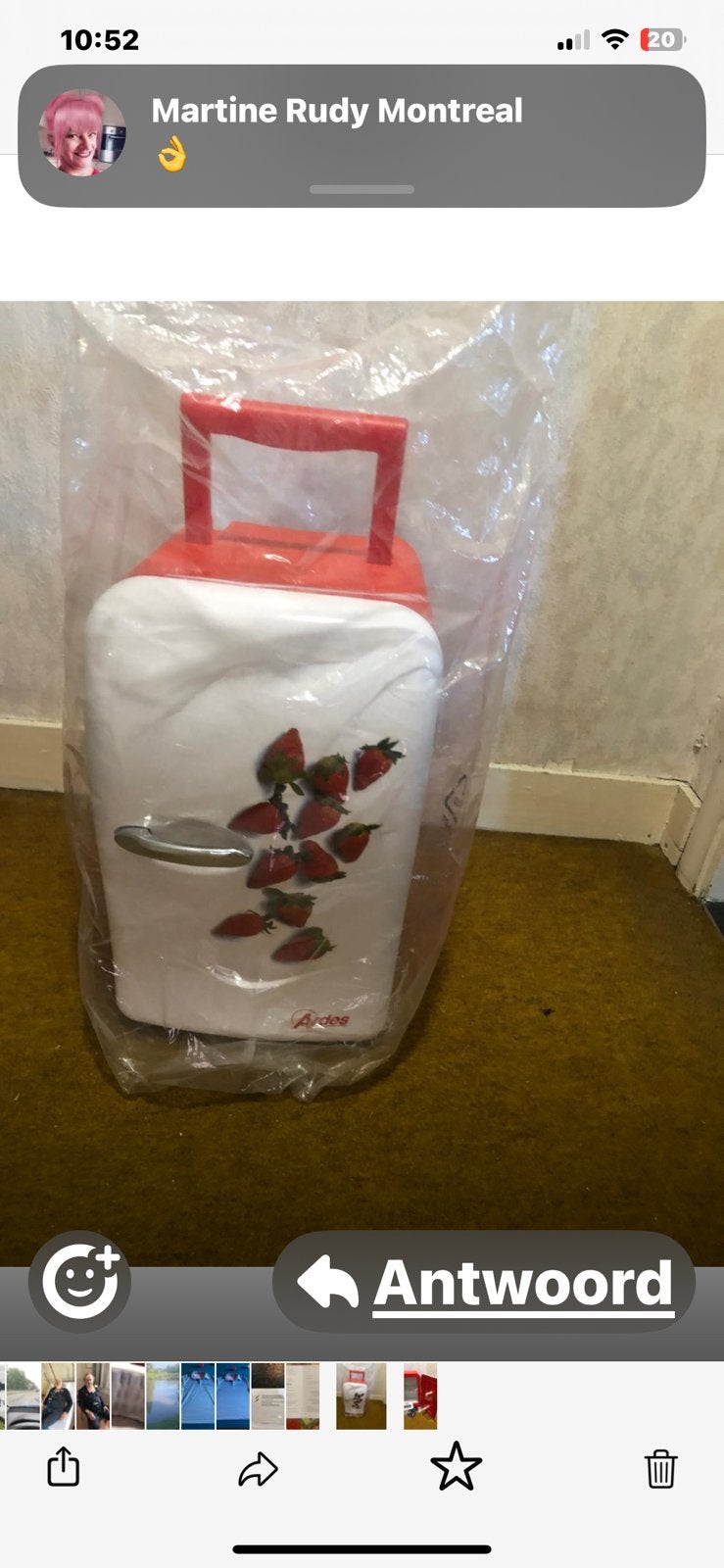 Kleine ijskast, Ophalen, Zo goed als nieuw