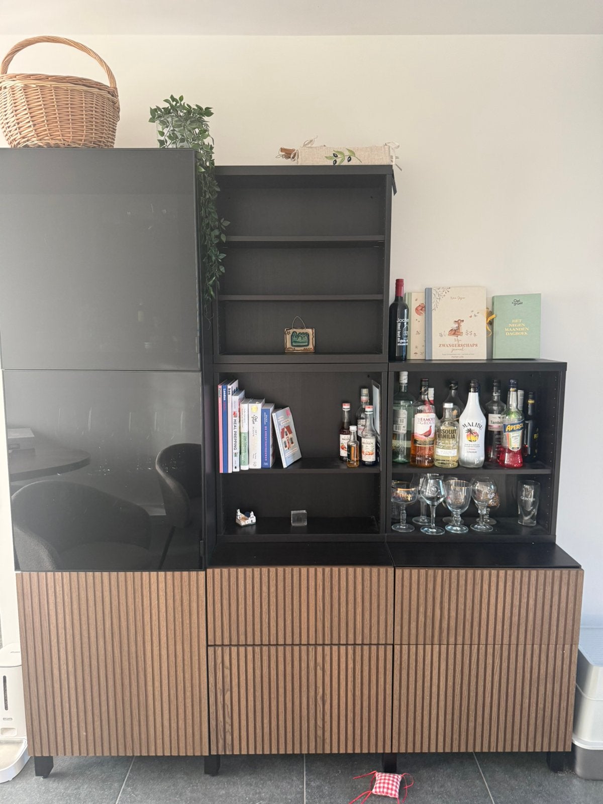 Besta kast ikea, Huis en Inrichting, Kasten | Buffetkasten, Ophalen, 200 cm of meer, 150 tot 200 cm, Met lade(s)