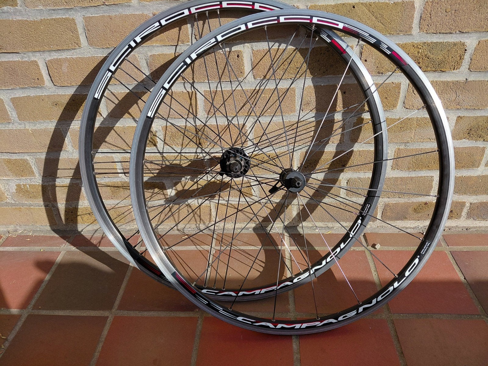 Campagnolo Scirocco racefietswielen, ZÉÉR nette staat., Fietsen en Brommers, Ophalen, Racefiets, Campagnolo, Aluminium
