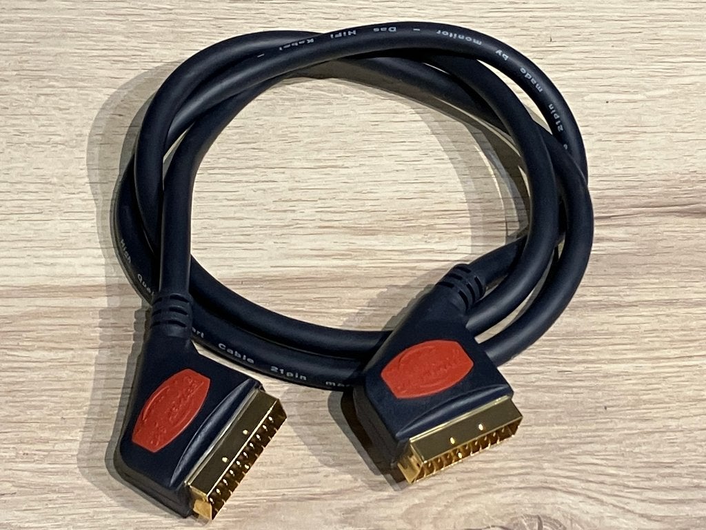 SCART Monitor Das 1,5 Meter 24 Karaat Goud, Ophalen of Verzenden, Zo goed als nieuw, Minder dan 2 meter, Scartkabel