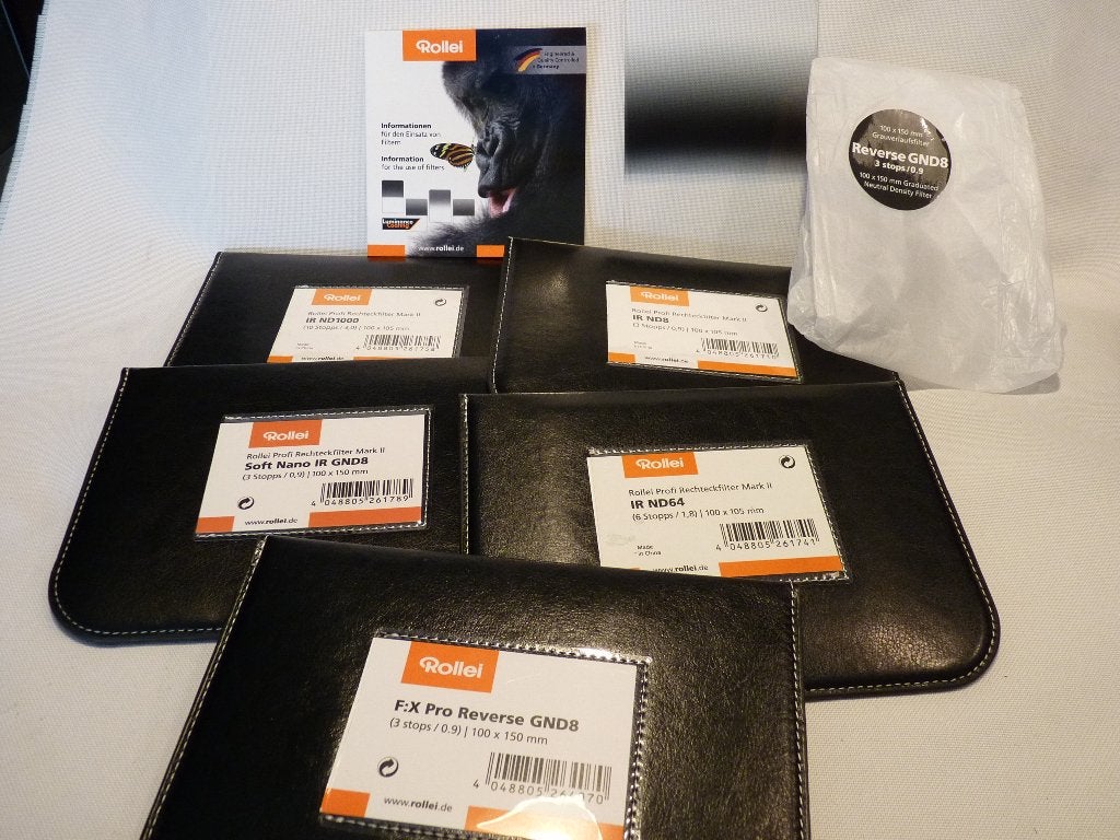 Kit Rollei Rechteckfilter, bagues d'adaptation, 5 verres, Enlèvement ou Envoi, Traitement multicouche, Comme neuf, Cokin