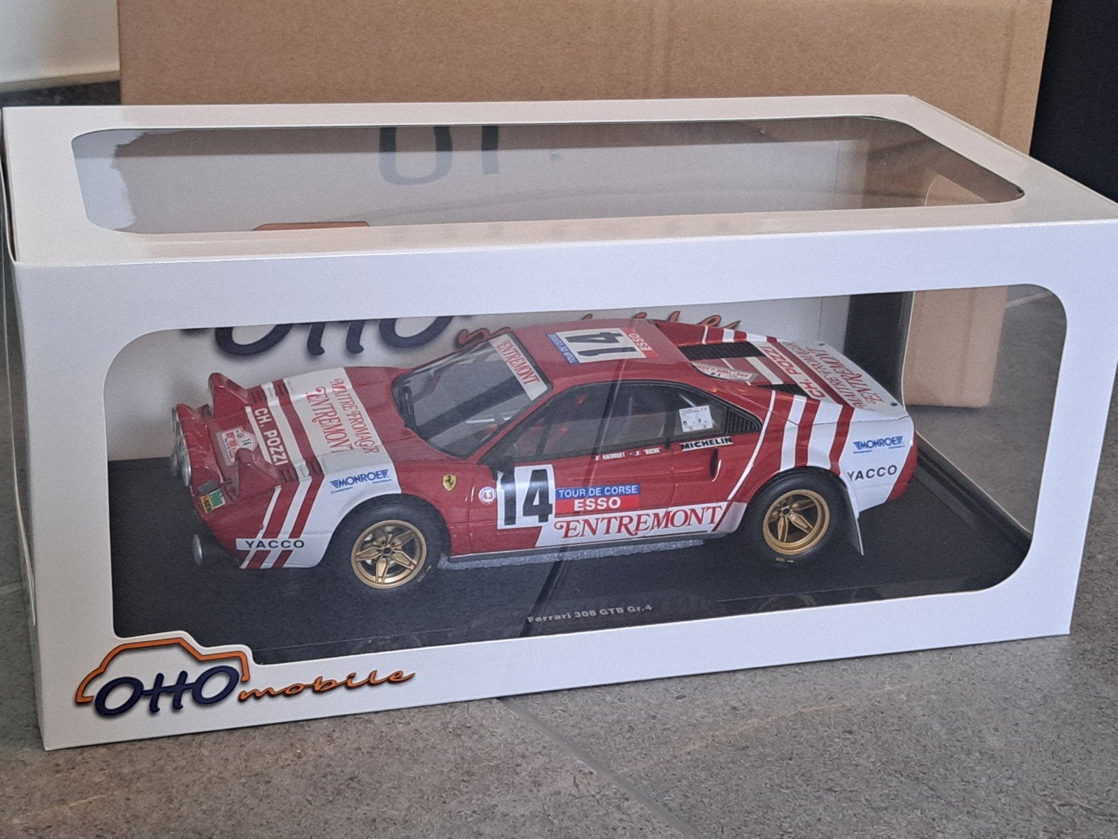 Ferrari 308 GTB GR.4 Rally OTTO OT1217 1/18 NIEUW, Ophalen of Verzenden, Nieuw, Auto, OttOMobile