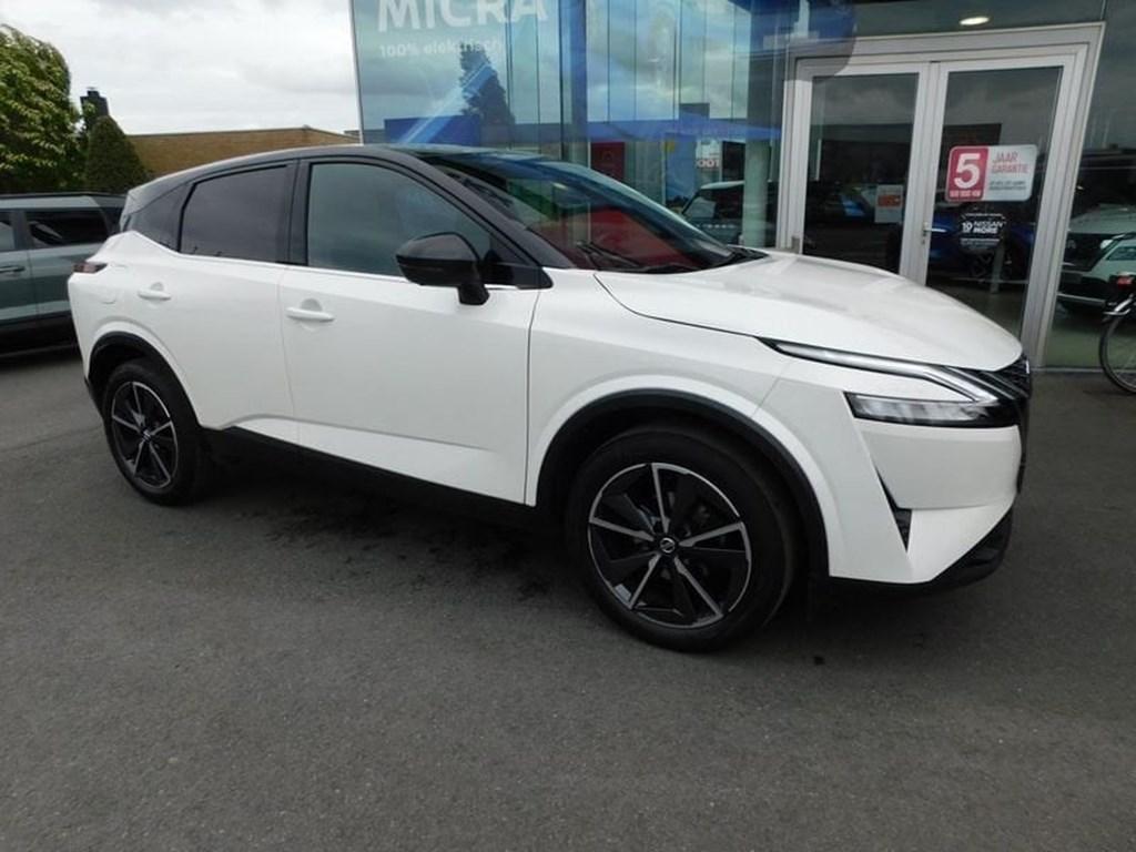 Nissan Qashqai 1.3 Mild-Hybrid Tekna  72000 KM   6 JAAR WAA, Auto's, Nissan, Wit, Bedrijf, 5 deurs, Hybride Elektrisch/Benzine