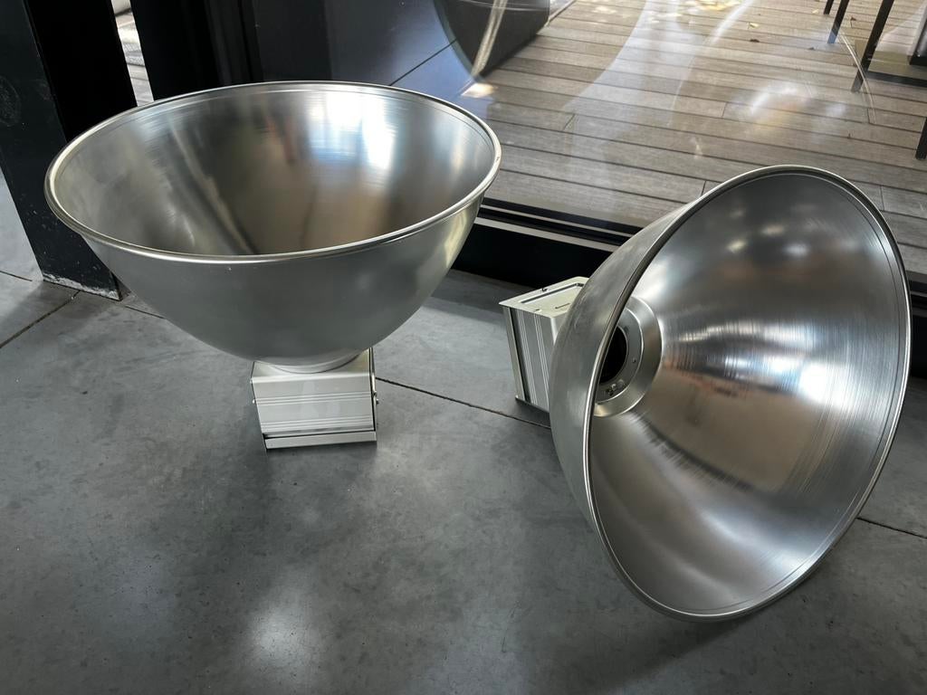 Lamp vintage industrieel., Ophalen, Zo goed als nieuw, Aluminium