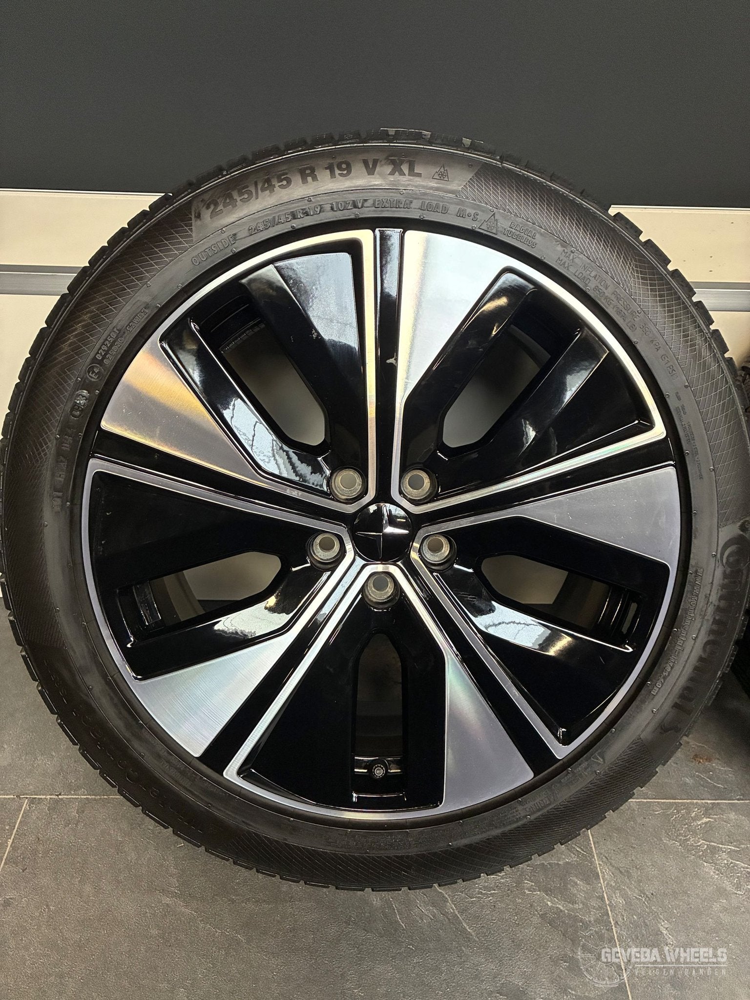 19” originele Polestar 2 velgen winterbanden 5x108 breedset, 19 inch, -, -, Banden en Velgen