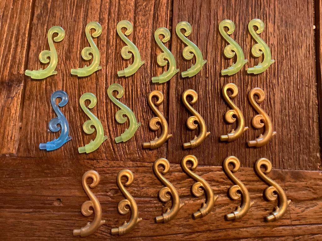 Lego Plant Stem, Curved with Bar 20 stuks / 628-6, Ophalen of Verzenden, Zo goed als nieuw, Losse stenen, Lego