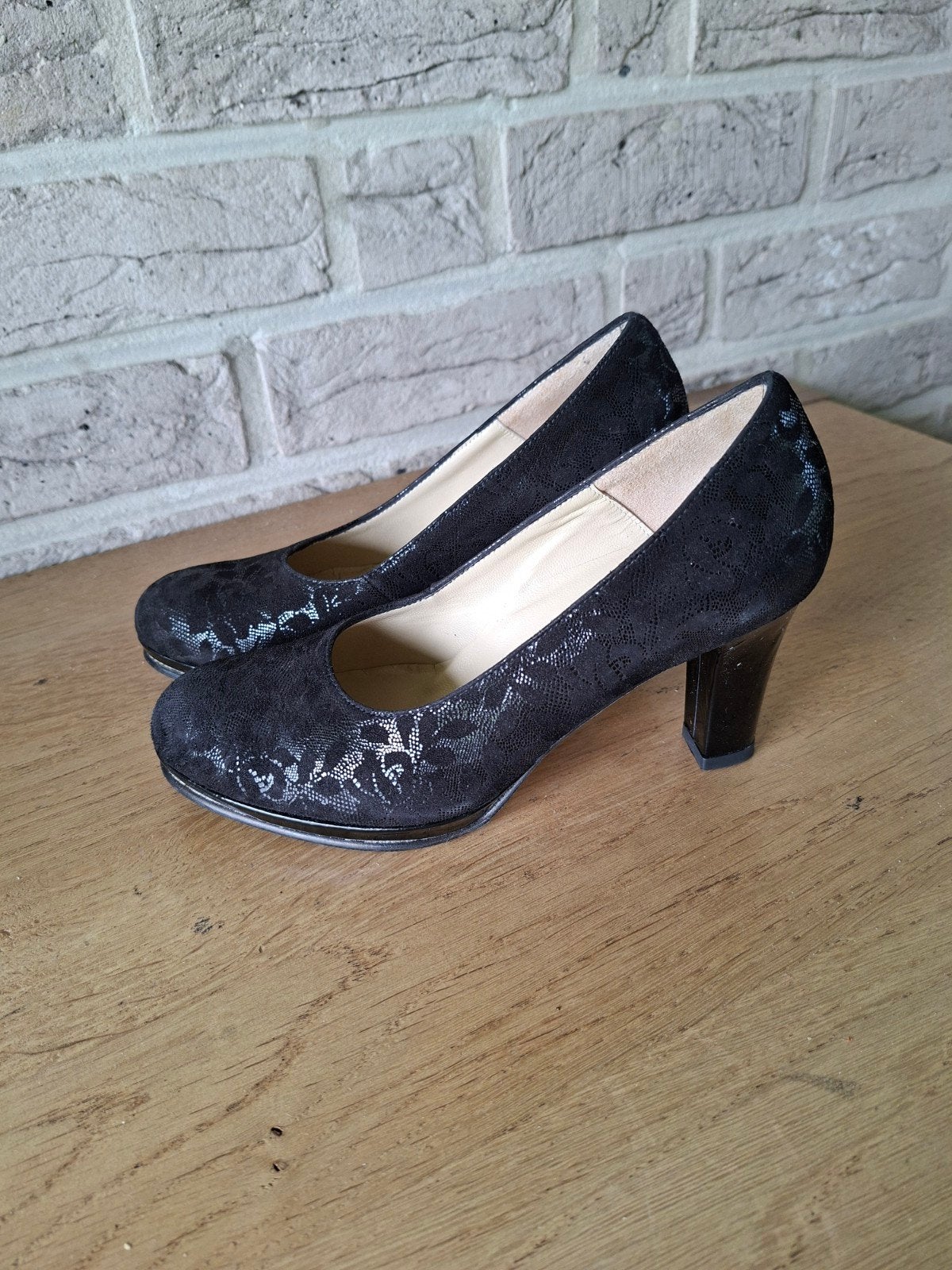 Zwart pumps, leder, van Elisabetta Franchi, Ophalen, Zwart, Pumps