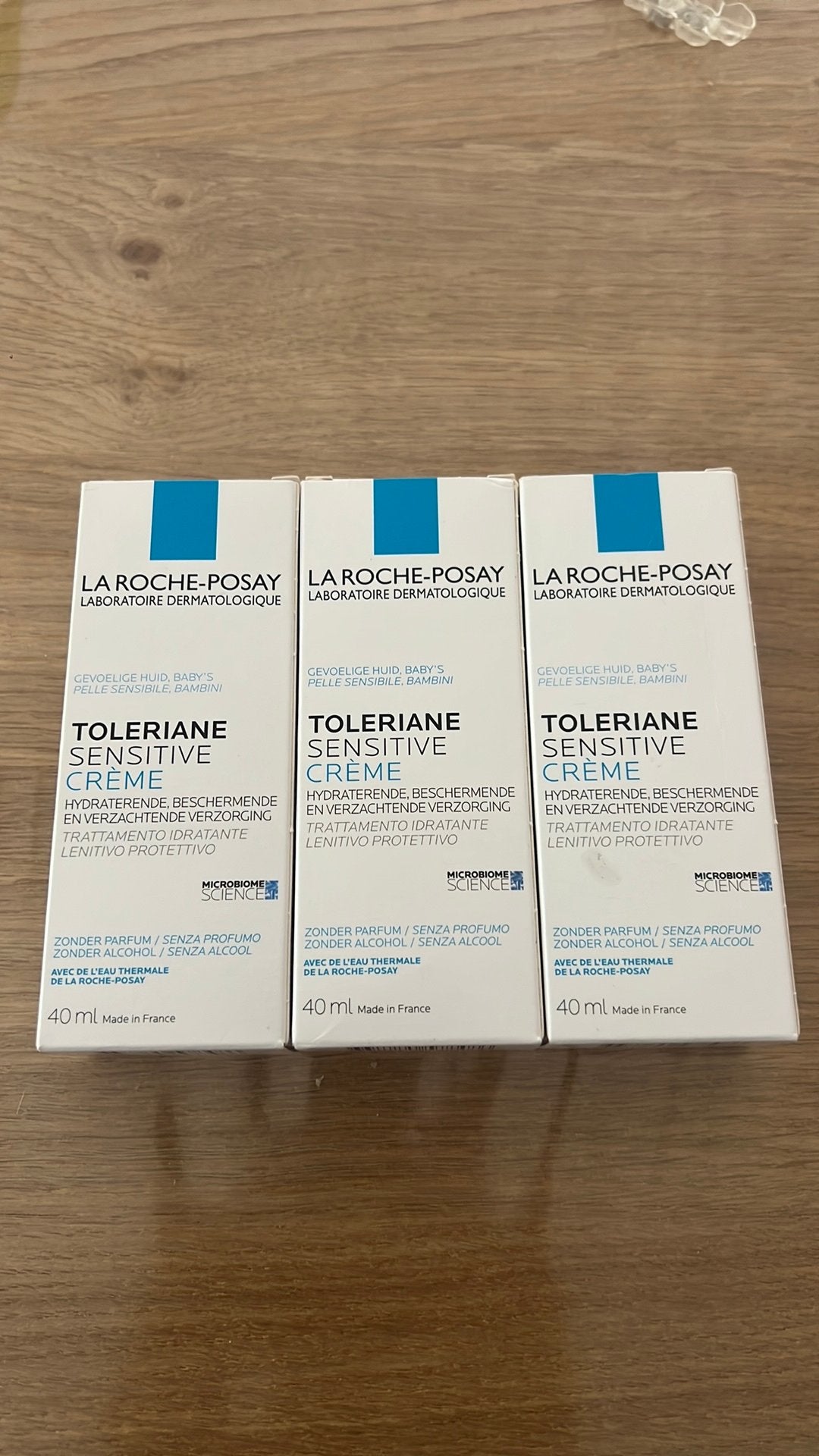 3x La Roche-Posay Toleriane Sensitive Creme 40ml (NIEUW), Ophalen of Verzenden, Nieuw, Gehele gezicht, Verzorging