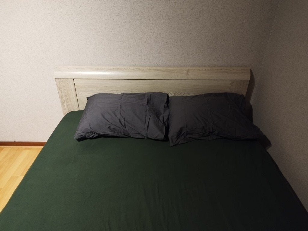 Twijfelaar met lattenbodem en matras, Ophalen, Twijfelaar, 200 cm, 140 cm