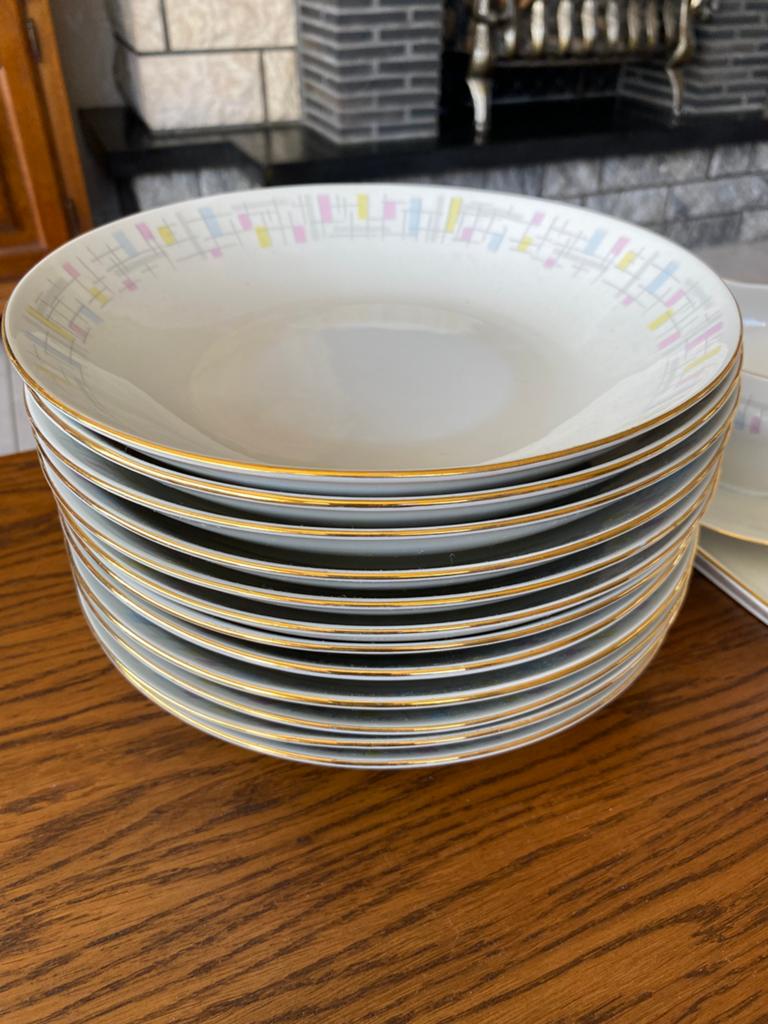 12delig eetservies, Ophalen