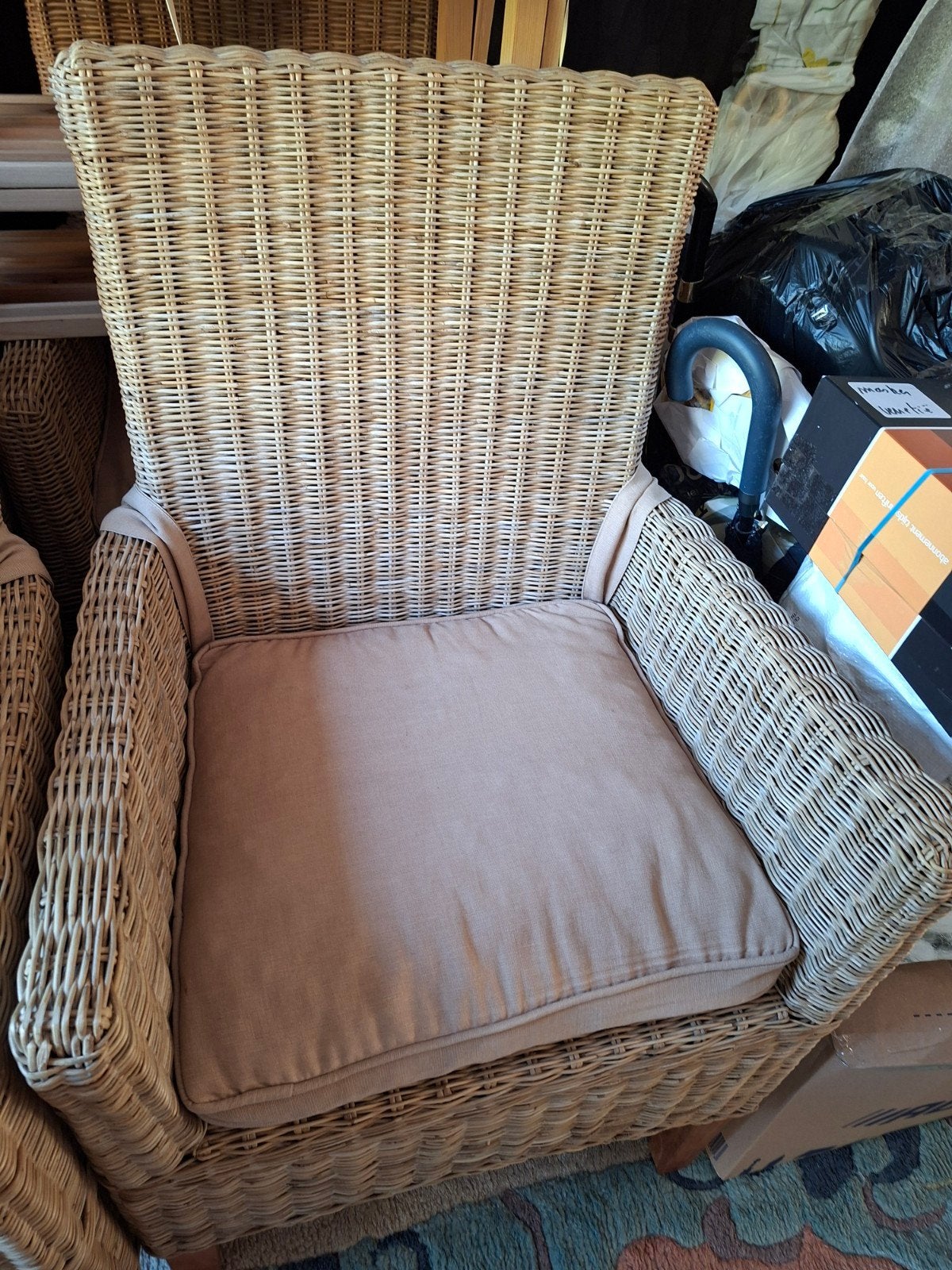 set van 6 landelijke stoelen kussens inbegrepen, Huis en Inrichting, Ophalen, Zo goed als nieuw