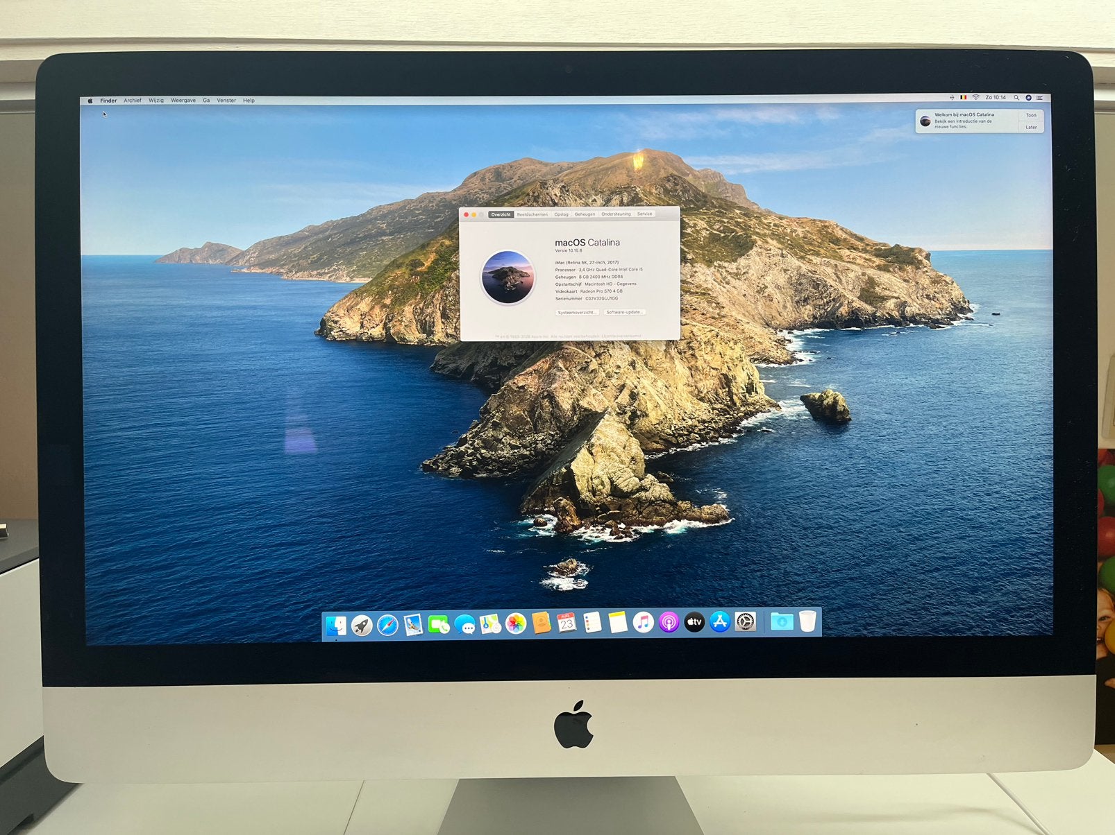 Imac Retina 5k, 27 inch, 2017, Computers en Software, Apple Desktops, Ophalen, Gebruikt, HDD en SSD, 8 GB