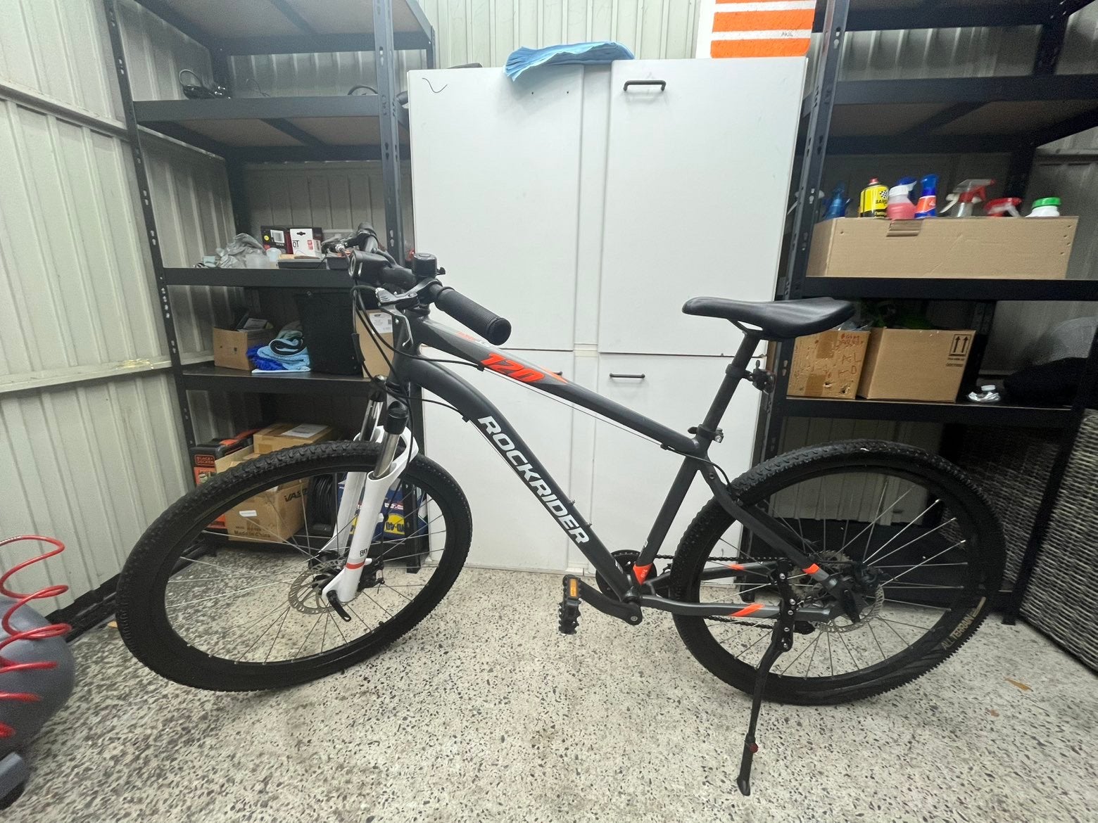 Rockrider ST 120 mountainbike – zwart/oranje, Heren, 49 tot 53 cm, Zo goed als nieuw, Ophalen