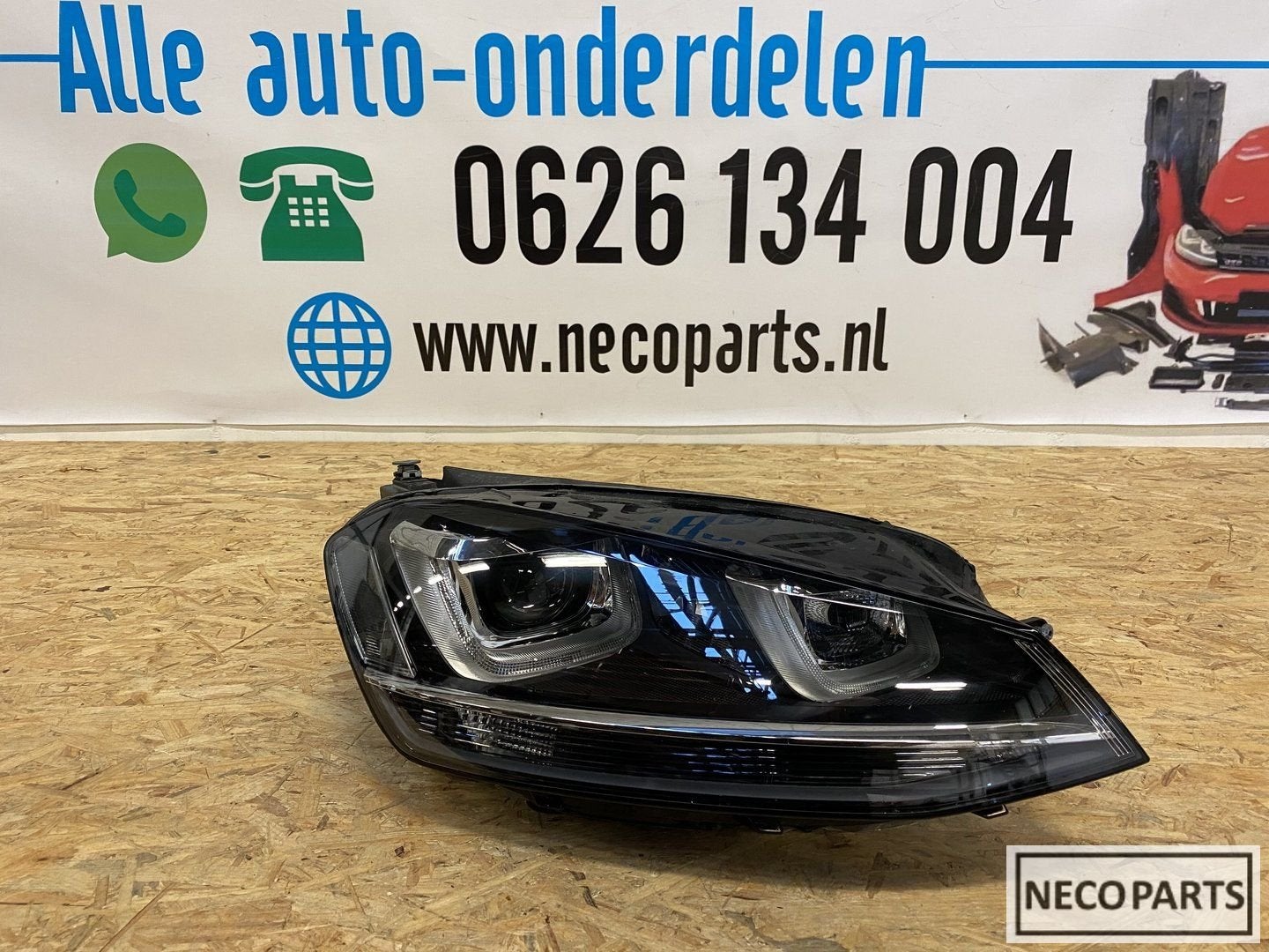 VW GOLF 7 XENON LED KOPLAMP RECHTS 5G1941044 ORIGINEEL, Gebruikt, -, -, Ophalen of Verzenden