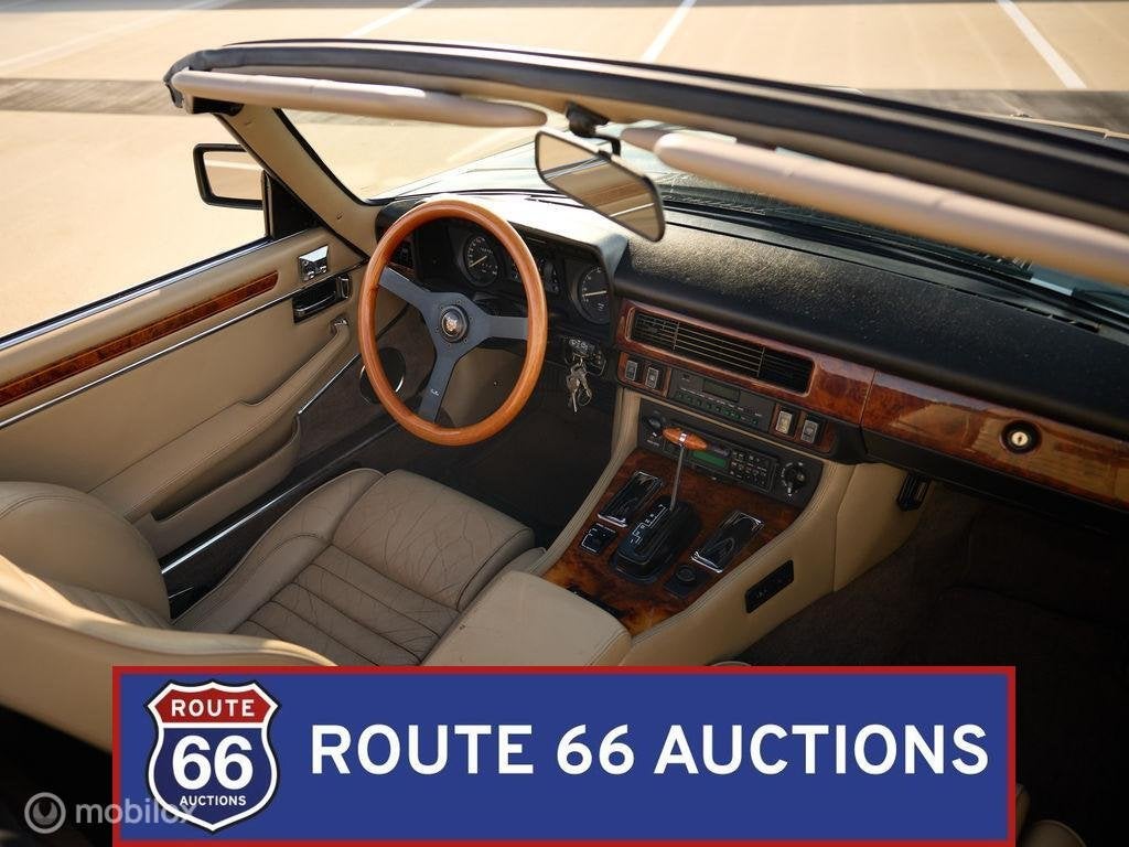 Jaguar XJ-S V12 Cabriolet | 1989 | Route 66 Auctions, Zwart, Bedrijf, Handgeschakeld, Overige carrosserie