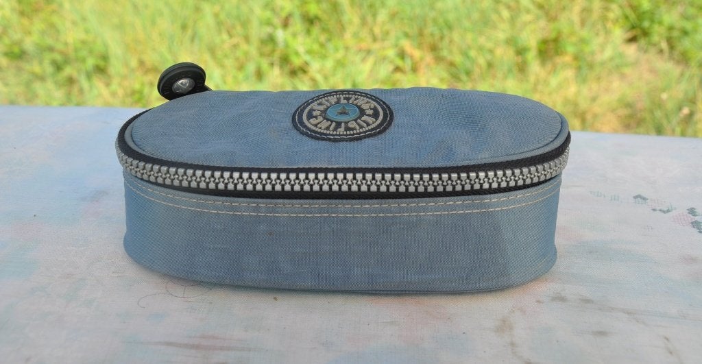 plumier Kipling bleu pétrole ovale, Enlèvement ou Envoi, Utilisé