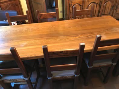 Salle à manger, Maison & Meubles, Enlèvement, Utilisé, Fermette, 4 à 6 chaises