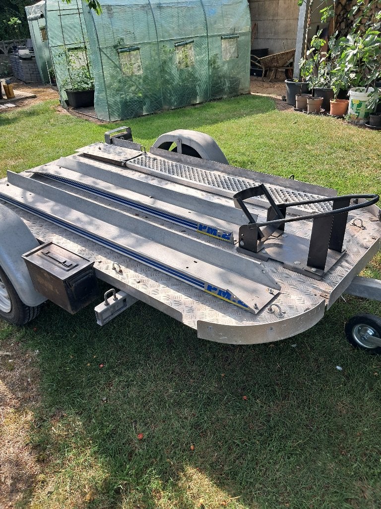 aanhangwagen voor moto, Auto diversen, Aanhangers en Bagagewagens, Ophalen, Zo goed als nieuw