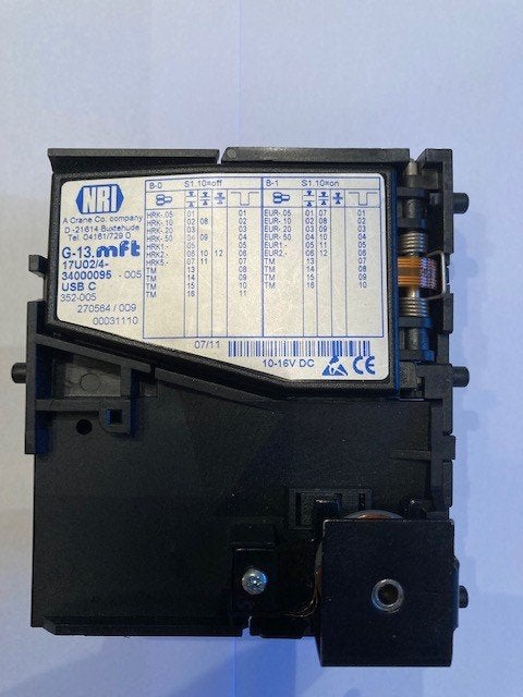 coinacceptor NRI G-13 MFT 17U02/4-34000095 met USB, Ophalen of Verzenden, Gebruikt
