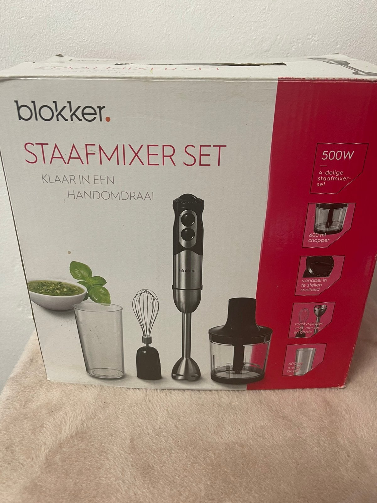 Staafmixerset zo goed als nieuw, Elektronische apparatuur, Blenders, Ophalen of Verzenden, Zo goed als nieuw