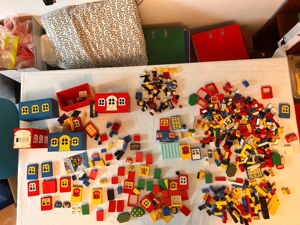 Lot lego  Fabuland roues personnages maisons fenêtres, Lego, Utilisé, Briques en vrac, Enlèvement ou Envoi
