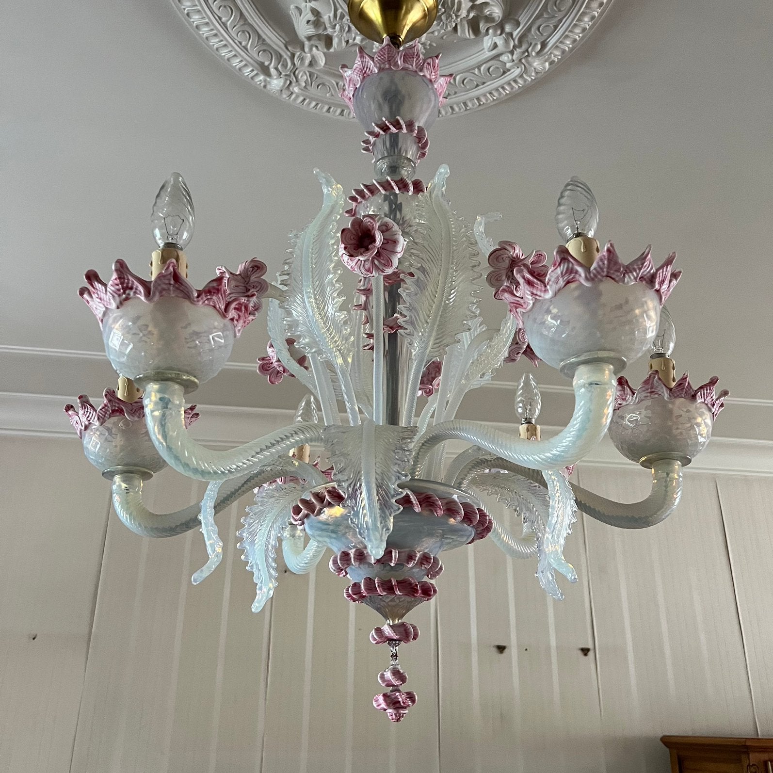 Venetiaanse kroonluchter van Murano-glas, Antiek en Kunst, Ophalen