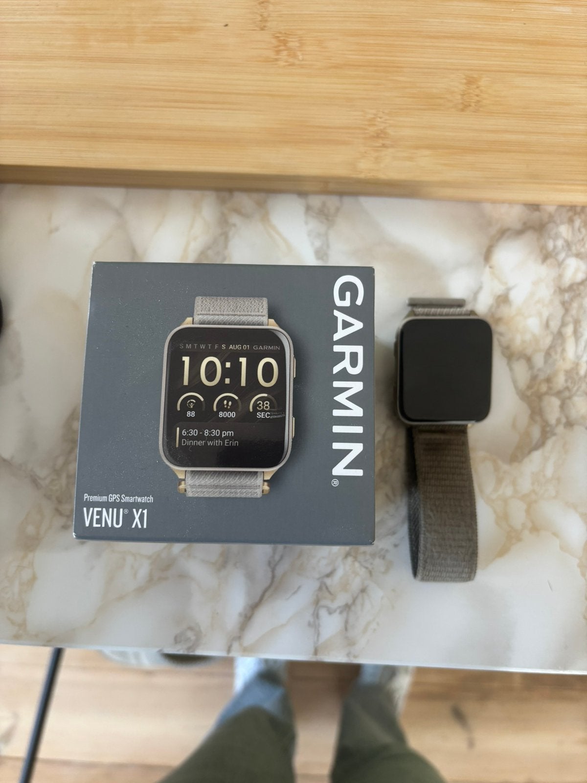 Garmin Venu X1, Ophalen, Zo goed als nieuw, Waterdicht, Grijs