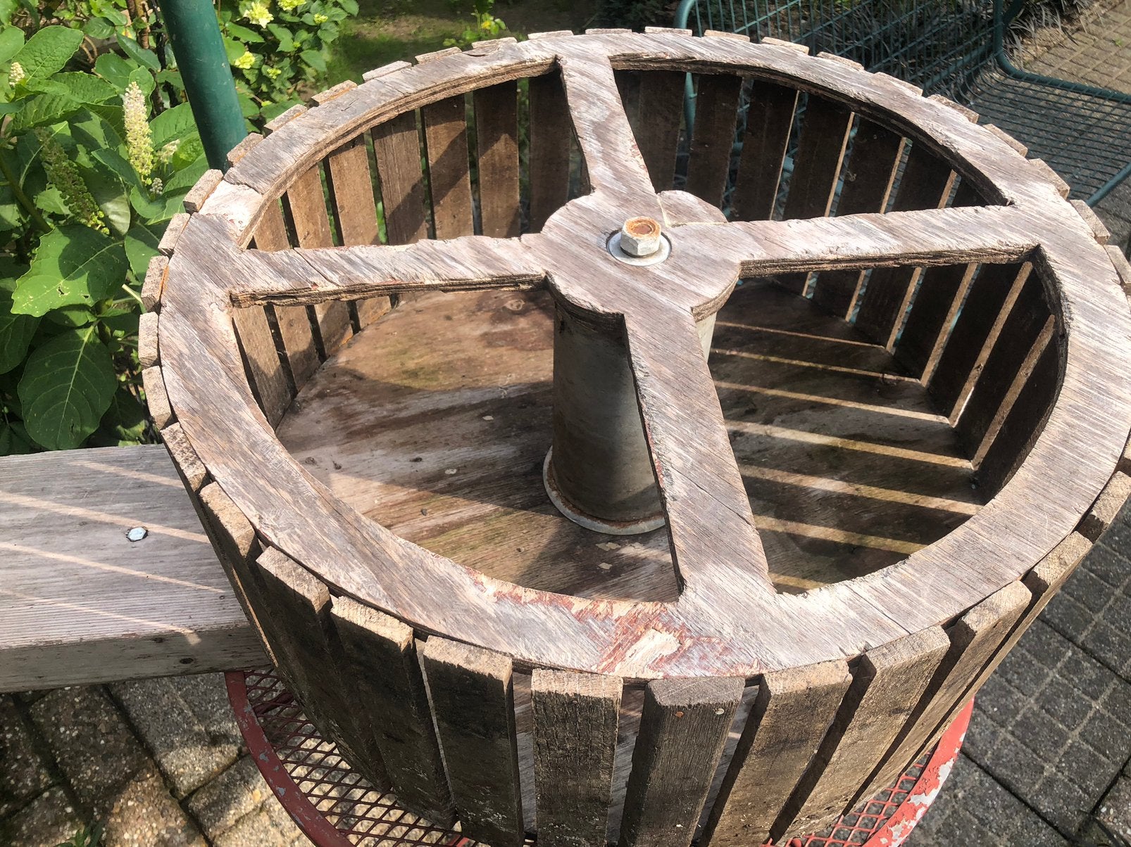 Groot houten loopwiel, Dieren en Toebehoren, Ophalen, Gebruikt