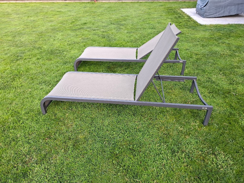 Ligbed, Tuin en Terras, Ligbedden, Ophalen, Zo goed als nieuw, Metaal, Verstelbaar