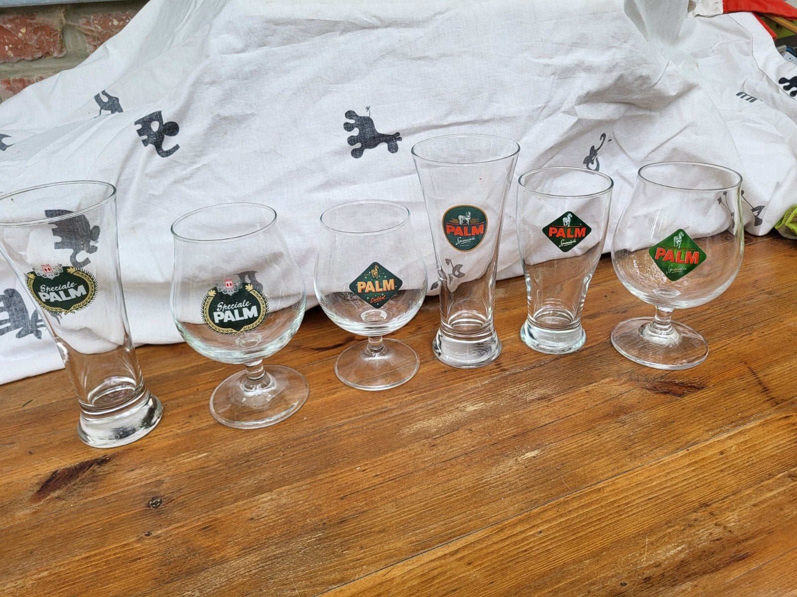 Set Palm glazen, Enlèvement, Utilisé, Verre à bière