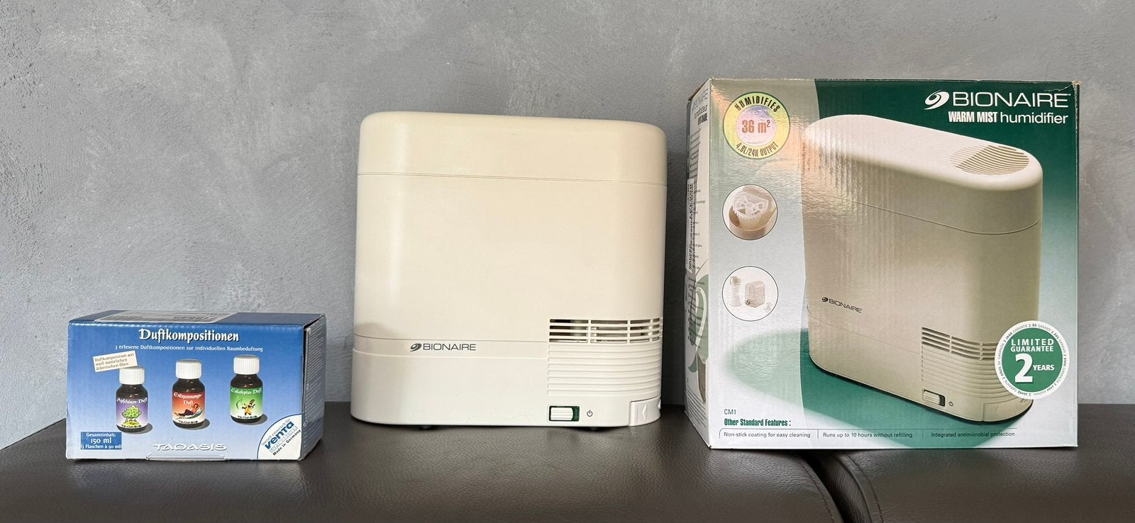 Luchtbevochtiger met 3 etherische oliën, Electroménager, Équipement de traitement de l'air, Enlèvement, Comme neuf, Humidificateur