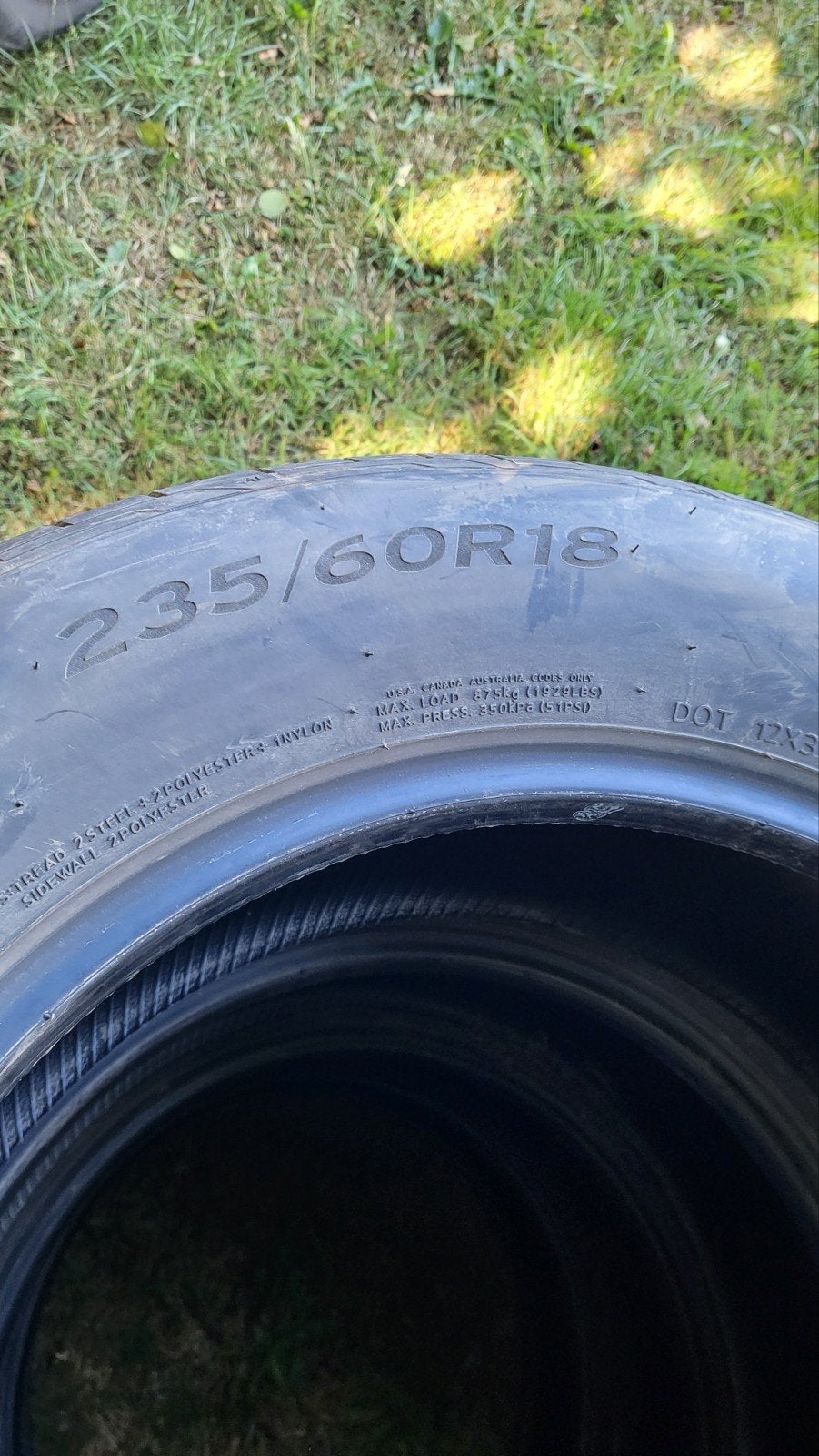 4 pneus 235/60r18, Enlèvement, Pneu(s)