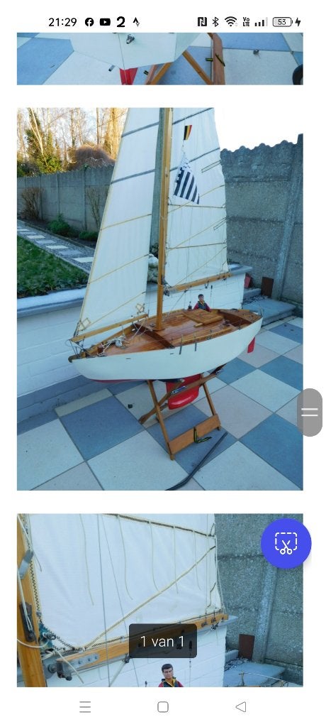 Radio bestuurde zeilboot, Muscadet., Ophalen, Gebruikt, Groter dan 1:32, Overige merken