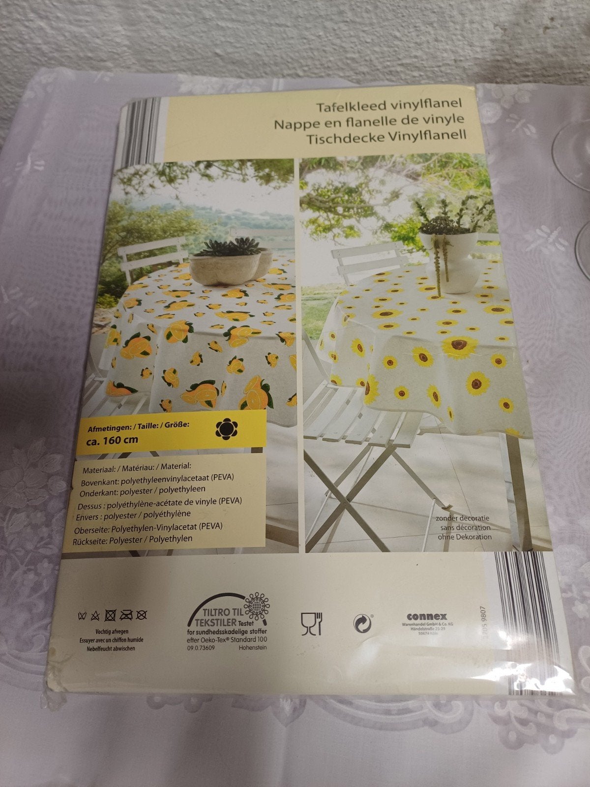 tafelkleed vinylflanel 160 cm, Overige materialen, Nieuw, Ophalen of Verzenden, Afwasbaar