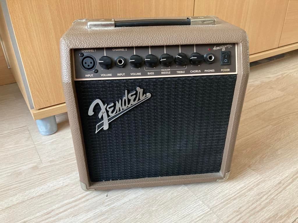 Fender Acoustasonic 15, Musique & Instruments, Amplis | Basse & Guitare, Comme neuf, Guitare, Moins de 50 watts, Enlèvement ou Envoi