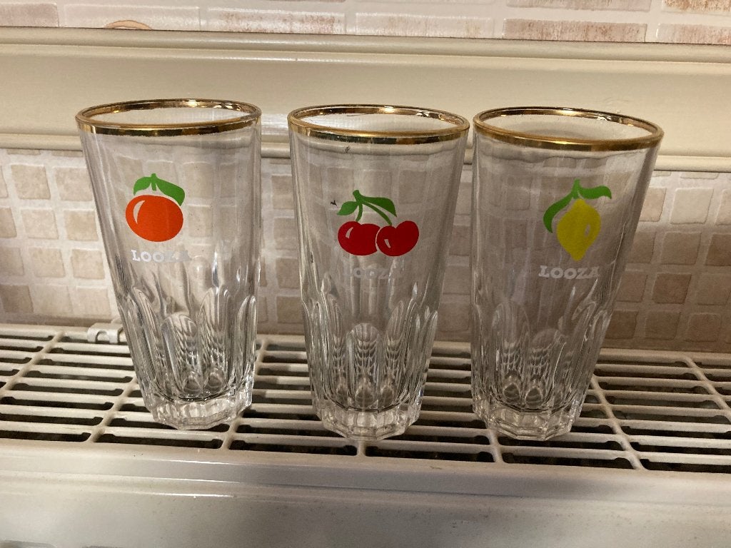 3 Looza glazen, Maison & Meubles, Cuisine | Vaisselle, Enlèvement ou Envoi, Comme neuf, Verre, Verre ou Verres