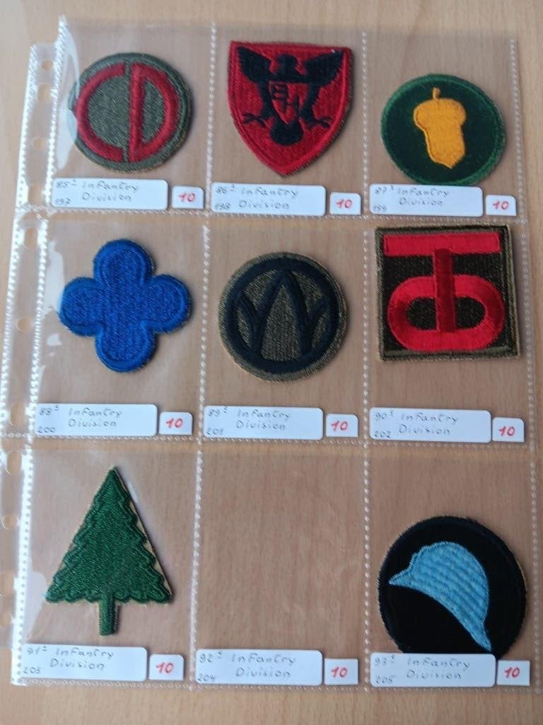 Us ww2 patches, Ophalen of Verzenden